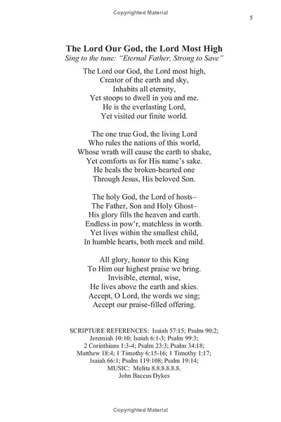 The Lord Our God, the Lord Most High, page 5