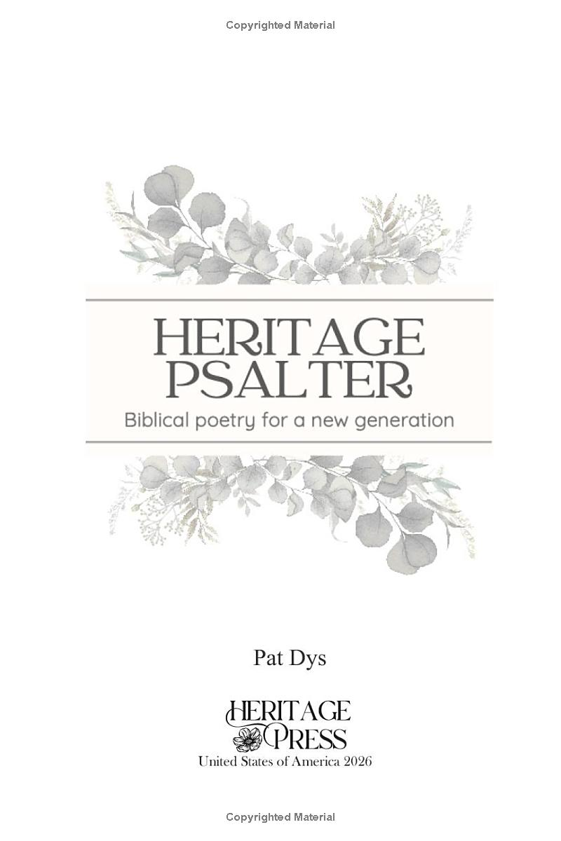 Heritage Psalter, preview page 4 of 48
