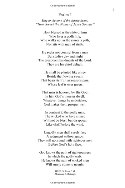 Psalm 1, page 1