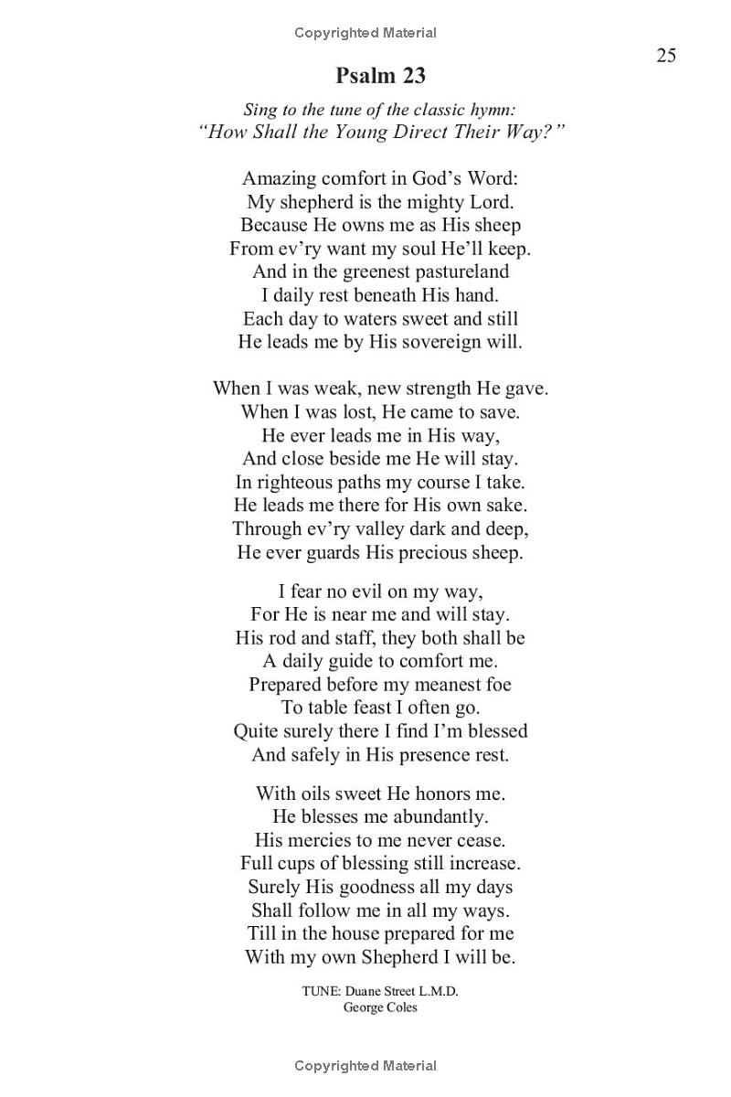 Heritage Psalter, preview page 31 of 48, printed page 25