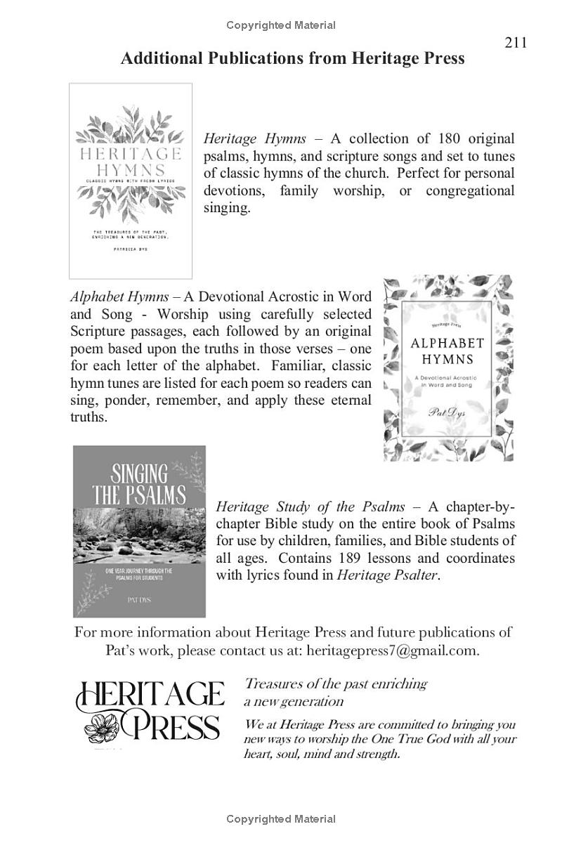 Heritage Psalter, preview page 47 of 48