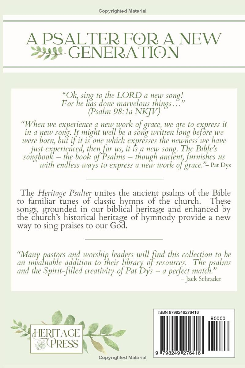 Heritage Psalter, preview page 48 of 48